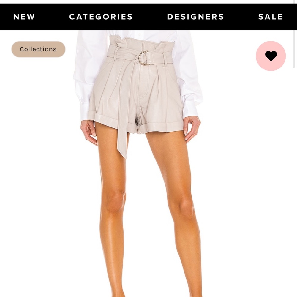 Marissa Webb Dixon Leather Paper Bag Short